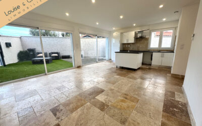 maison de ville neuve avec terrasse et jardin